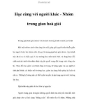 Học cùng với người khác - Nhóm trung gian hoà giải