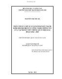 Luận văn Thạc sĩ Quản trị kinh doanh: Phân tích và đề xuất giải pháp đẩy mạnh kinh doanh dịch vụ công nghệ thông tin của Tập đoàn Viễn thông Quân đội giai đoạn 2012-2015