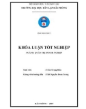 Khóa luận tốt nghiệp ngành Quản trị doanh nghiệp: Một số giải pháp nâng cao hiệu quả sử dụng nguồn nhân lực tại công ty CP đầu tư xây dựng và thương mại Thùy Dương