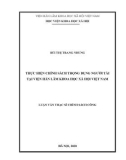 Luận văn Thạc sĩ Chính sách công: Thực hiện chính sách trọng dụng người tài tại Viện Hàn lâm Khoa học xã hội Việt Nam