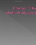 Thông tin kế toán với việc ra quyết định