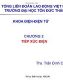 Bài giảng điện - Điện tử: Tiếp xúc điện