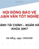 PHÁT TRIỂN CƠ SỞ CHẤP NHẬN THẺ  TRÊN ĐỊA BÀN THÀNH PHỐ HỘI AN CỦA  CHI NHÁNH NGÂN HÀNG NGOẠI THƯƠNG  ĐÀ NẴNG