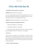 Chơi chữ trên bao bì