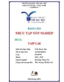 Báo cáo thực tập tốt nghiệp: VoIP Call