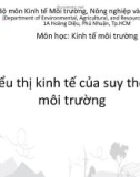 Bài giảng Kinh tế môi trường: Chương 3 - ĐH Kinh tế