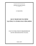 Luận văn Thạc sĩ Quản trị kinh doanh: Quản trị rủi ro tài chính tại Công ty cổ phần May Sông Hồng