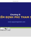 Bài giảng Nguyên lý thống kê: Chương 8 - Nguyễn Ngọc Lam (2017)