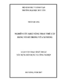 Luận văn Thạc sĩ Kỹ thật xây dựng dân dụng và công nghiệp: Nghiên cứu khả năng thay thế cát bằng vỏ sò trong vữa xi măng