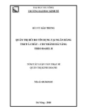 Tóm tắt luận văn Thạc sĩ Quản trị kinh doanh: Quản trị rủi ro tín dụng tại Ngân hàng thương mại cổ phần Á Châu – chi nhánh Đà Nẵng theo Basel II