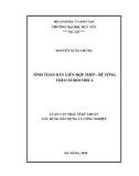 Luận văn Thạc sĩ Kỹ thật xây dựng dân dụng và công nghiệp: Tính toán dàn liên hợp thép - bê tông theo EUROCODE 4