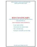 Sáng kiến kinh nghiệm Mầm non: Một số biện pháp nâng cao chất lượng tổ chức nuôi ăn bán trú trong trường Mầm non