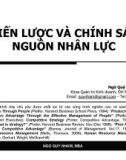 Chiến lược và chính sách nguồn nhân lực