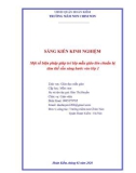 Sáng kiến kinh nghiệm Mầm non: Một số biện pháp giúp trẻ lớp mẫu giáo lớn chuẩn bị tâm thế sẵn sàng bước vào lớp 1