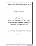 Luận văn Thạc sĩ Quản lý kinh tế: Tăng cường kiểm soát chi đầu tư phát triển qua hệ thống Kho bạc Nhà nước trên địa bàn tỉnh Bắc Kạn