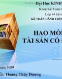 HAO MÒN TÀI SẢN CỐ ĐỊNH