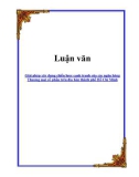 Luận văn: Giải pháp xây dựng chiến lược cạnh tranh của các ngân hàng Thương mại cổ phần trên địa bàn thành phố Hồ Chí Minh