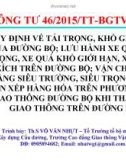 Thông tư 46/2015/TT-BGTVT