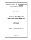 Tóm tắt Luận án Tiến sĩ Triết học: Nhân sinh quan Phật giáo trong truyện cổ tích Việt Nam