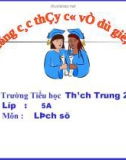 Giáo án điện tử tiểu học: Bác Hồ quyết chí ra đi tìm đường cứu nước