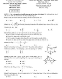 Đề thi học kì 1 môn Toán lớp 11 năm 2024-2025 có đáp án - Trường THPT Phạm Phú Thứ, Đà Nẵng