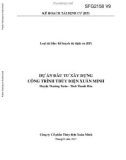 Báo cáo Dự án đầu tư xây dựng công trình thủy điện Xuân Minh huyện Thường Xuân - tỉnh Thanh Hóa