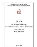 Đề án đào tạo ngành Kỹ thuật điều khiển và Tự động hóa