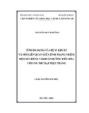 Luận án Tiến sĩ Y học: Tính đa dạng của hệ vi khuẩn và mối liên quan giữa tình trạng nhiễm một số chủng vi khuẩn đường tiêu hóa với ung thư đại trực tràng