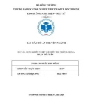 Báo cáo đồ án Điện - Điện tử: Điều khiển nhiệt độ hiển thị trên Led ma trận nối tiếp