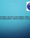 Bài giảng Xử lý hình ảnh động mạch vành trong thực hành lâm sàng: Những khó khăn - thách thức và giải pháp - KTV. Nguyễn Trung Thành, BS. Trần Đăng Khoa