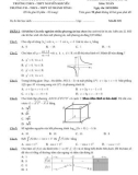 Đề thi định kì môn Toán lớp 12 năm 2024-2025 - Trường THCS-THPT Nguyễn Khuyến, HCM (Lần 3)