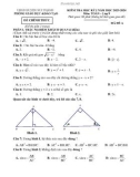 Đề thi học kì 1 môn Toán lớp 9 năm 2023-2024 - Phòng GD&ĐT Núi Thành