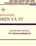 Bài giảng Vật lý đại cương 2 (Điện từ và quang): Chương 3 - Huỳnh Trúc Phương