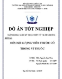 Đồ án tốt nghiệp Kỹ thuật điện tử truyền thông: Đếm số lượng viên thuốc có trong vỉ thuốc