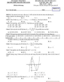 Đề thi môn Toán lớp 12 năm 2024-2025 có đáp án - Trường THPT Nguyễn Viết Xuân, Vĩnh Phúc