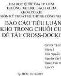 Tiểu luận bộ môn Kỹ thuật hệ thống công nghiệp: Tồn kho trong chuỗi cung ứng - Cross-Docking