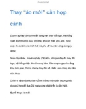 Thay “áo mới” cần hợp cảnh