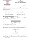 Đề thi thử tốt nghiệp THPT môn Toán năm 2025 có đáp án - Trường THPT Đào Duy Từ, Thanh Hóa (Lần 2)