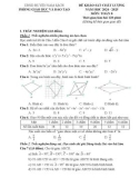 Đề thi KSCL môn Toán lớp 8 năm 2024-2025 có đáp án - Sở GD&ĐT Nam Sách