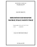 Luận án Tiến sĩ Kỹ thuật: Nghiên cứu ngữ nghĩa và hiện tượng nhập nhằng trong tiếng Việt, tiếp cận xử lý vấn đề viết tắt tiếng Việt