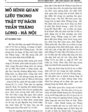 Mô hình quan liêu trong trật tự bách thần Thăng Long - Hà Nội