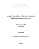 Tóm tắt Luận văn Thạc sĩ Quan hệ quốc tế: Cuộc đấu tranh của Mỹ chống hoạt động khủng bố của nhóm Al-Qaeda từ 2001 đến 2011