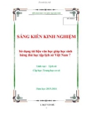 Sáng kiến kinh nghiệm THCS: Sử dụng tài liệu văn học giúp học sinh hứng thú học tập lịch sử Việt Nam 7