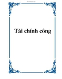 Tài liệu về Tài chính công