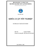 Khóa luận tốt nghiệp Quản trị doanh nghiệp: Một số biện pháp nâng cao hiệu quả sản xuất kinh doanh của công ty TNHH HYUNDAI Thái Bình