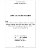 Sáng kiến kinh nghiệm THPT: Xây dựng bộ công cụ kiểm tra đánh giá kết quả học tập của học sinh theo định hướng phát triển phẩm chất, năng lực qua dạy học chủ đề Kí Việt Nam hiện đại lớp 12