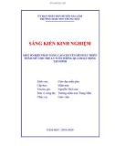 Sáng kiến kinh nghiệm Mầm non: Một số biện pháp nâng cao chuyên đề phát triển thẩm mỹ cho trẻ 4-5 tuổi thông qua hoạt động tạo hình