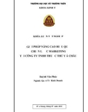 Đề Tài: Giải pháp nâng cao hiệu quả chiến lược marketing tại công ty TNHH thuốc thú y Á Châu