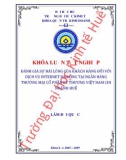 Khóa luận tốt nghiệp Quản trị kinh doanh: Đánh giá sự hài lòng của khách hàng đối với dịch vụ internet banking của ngân hàng TMCP Kỹ Thương Việt Nam-Techcombank chi nhánh Huế