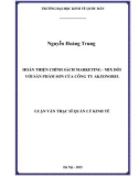 Luận văn Thạc sĩ  Quản lý kinh tế: Hoàn thiện chính sách Marketing - Mix đối với sản phẩm sơn của Công ty Akzonobel